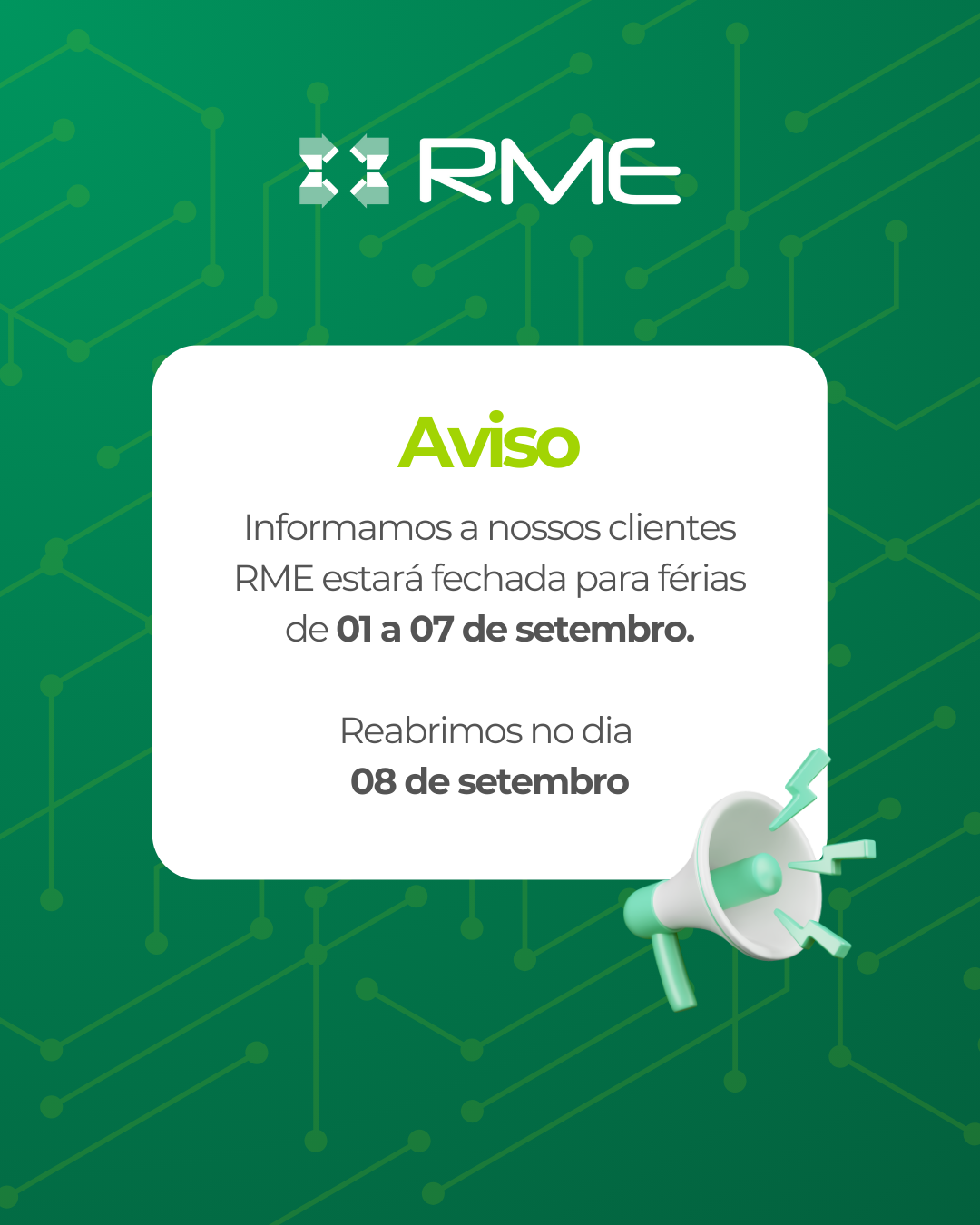 Aviso de Férias